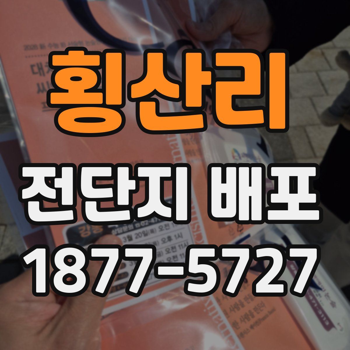 횡산리 전단지 배포
