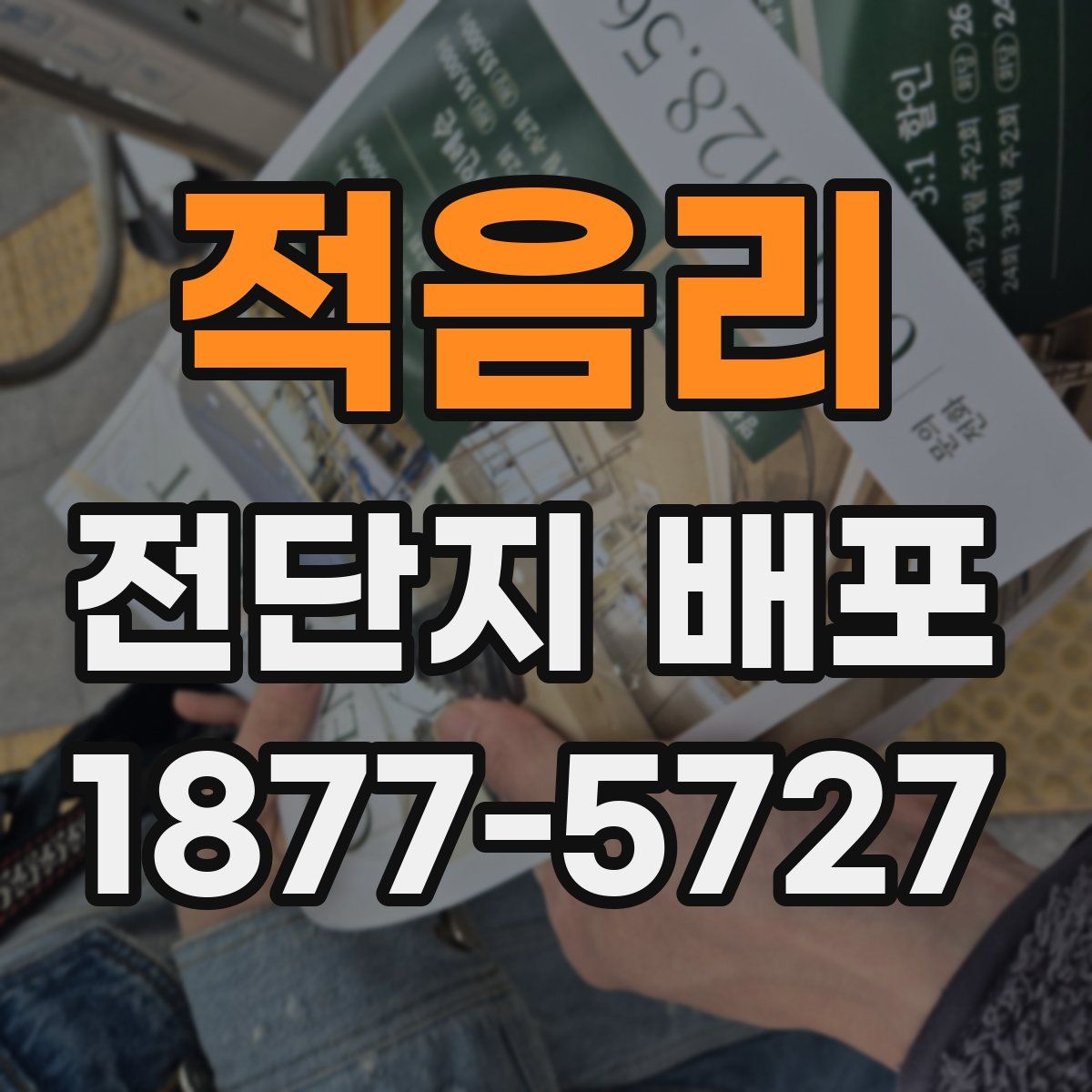 적음리 전단지 배포