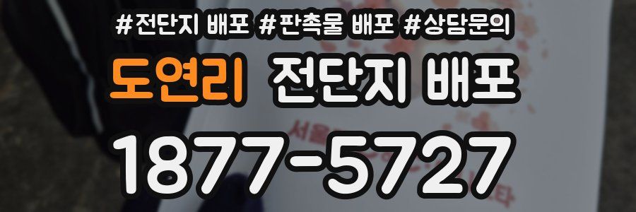도연리 전단지 배포