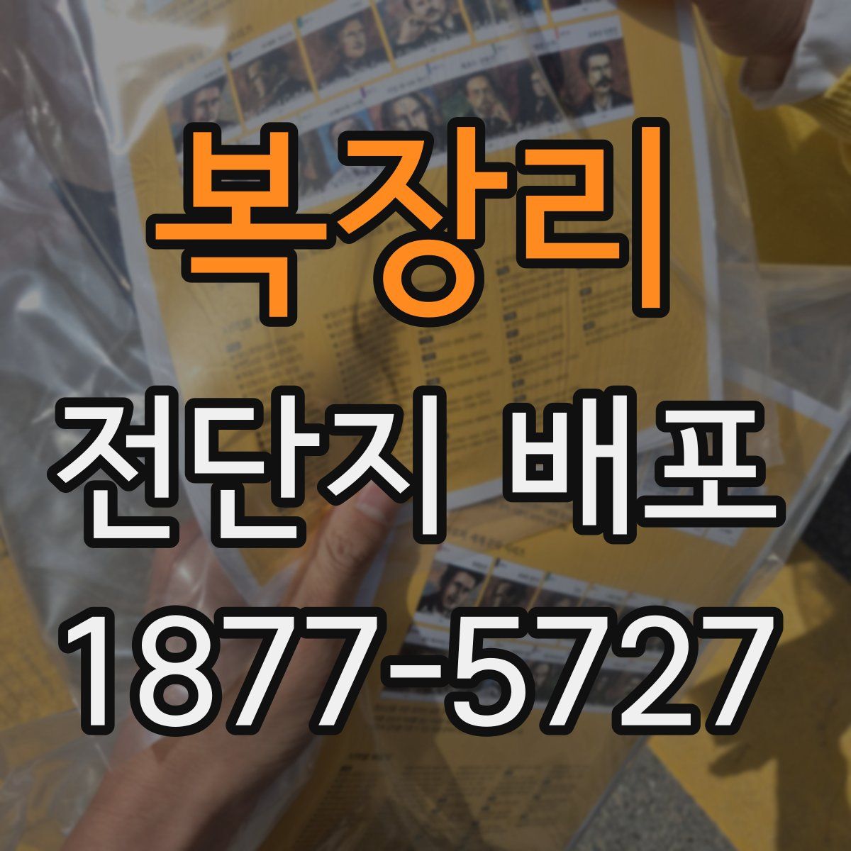 복장리 전단지 배포