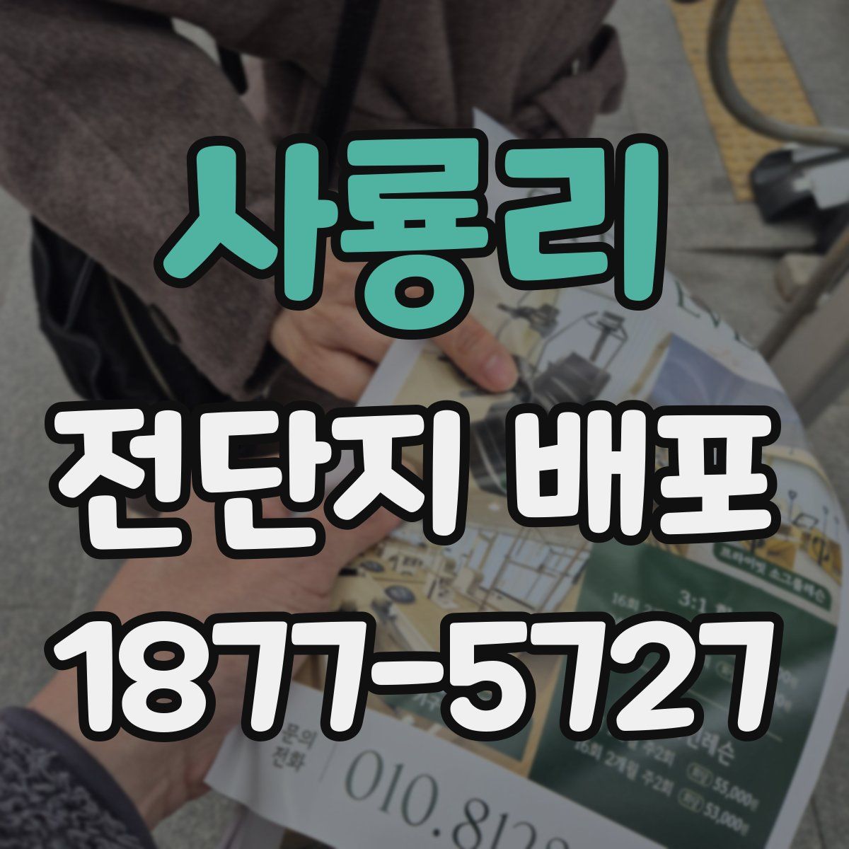 사룡리 전단지 배포