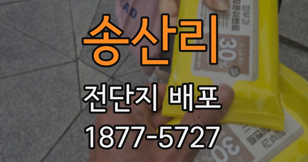 송산리 전단지 배포