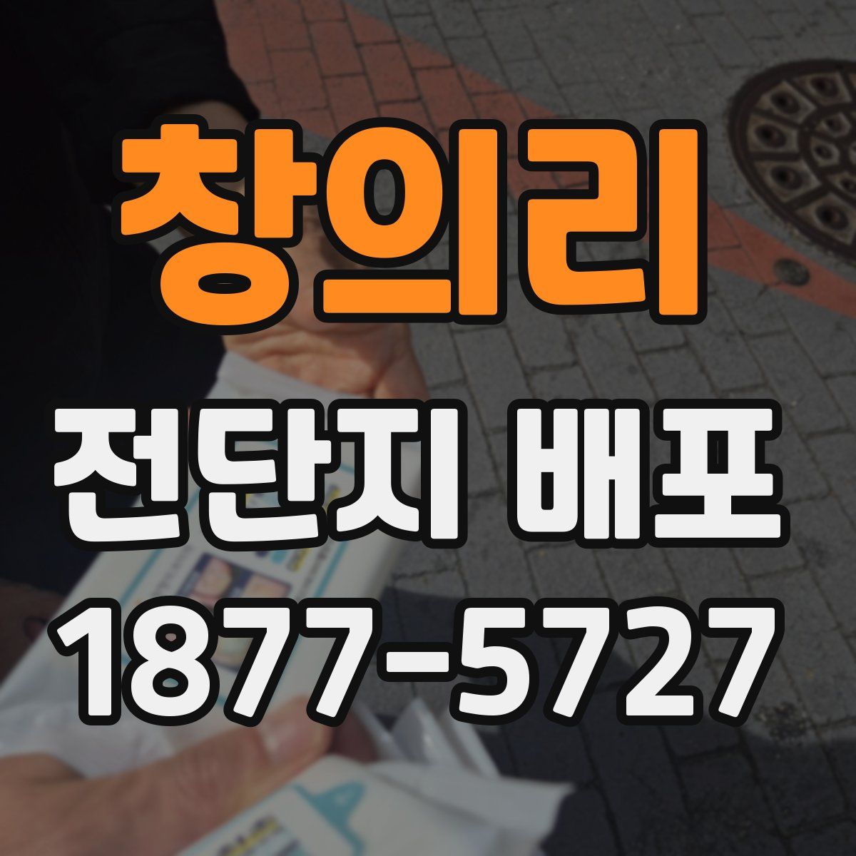 창의리 전단지 배포