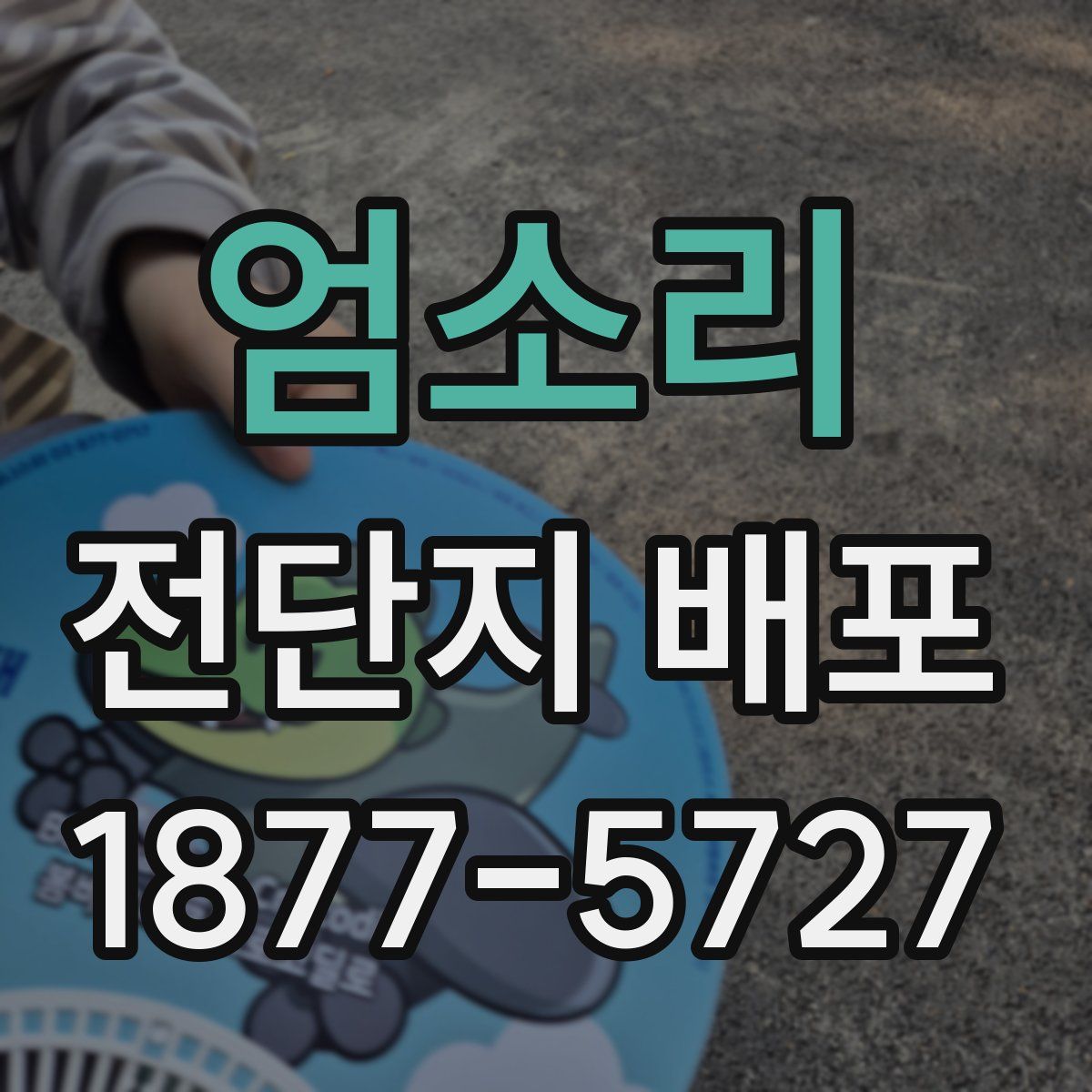 엄소리 전단지 배포