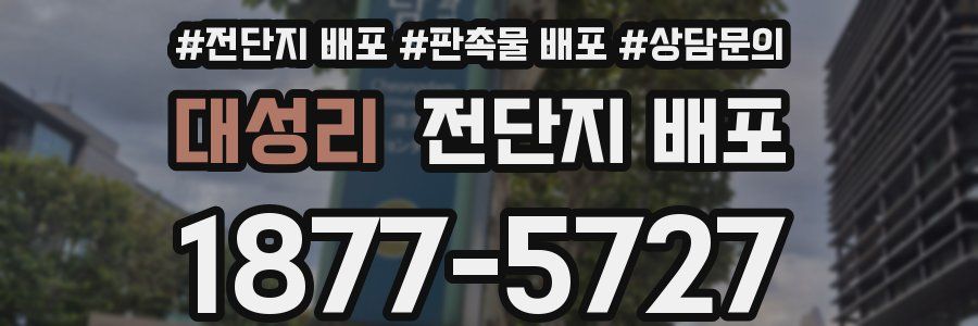 대성리 전단지 배포