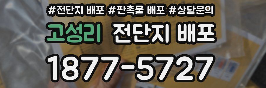 고성리 전단지 배포