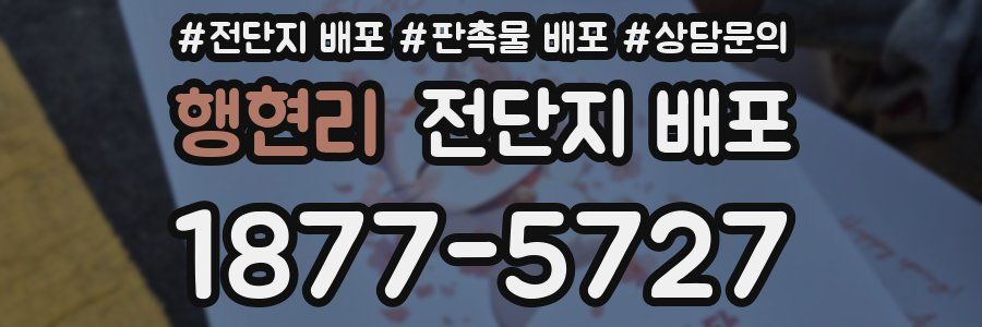 행현리 전단지 배포
