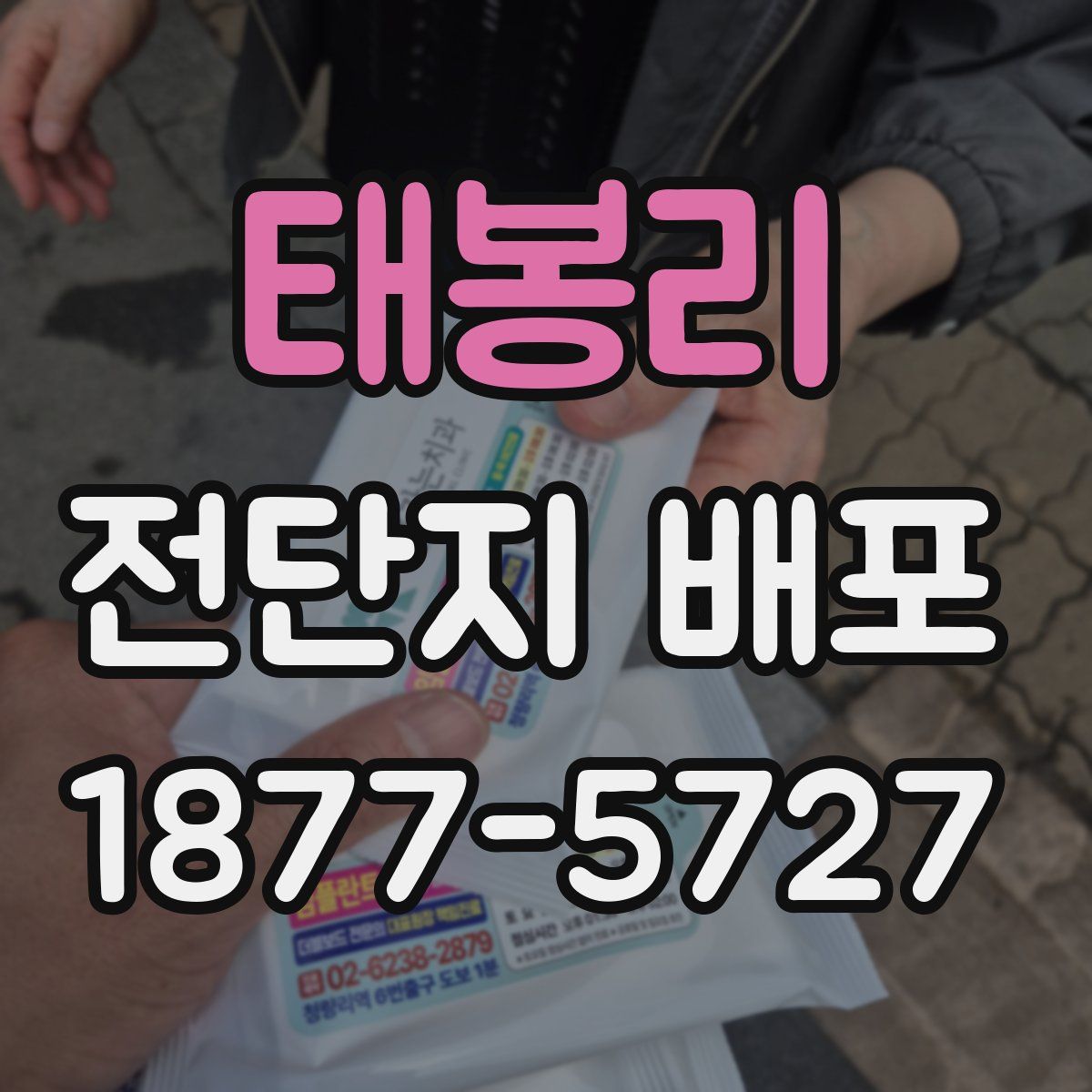 태봉리 전단지 배포