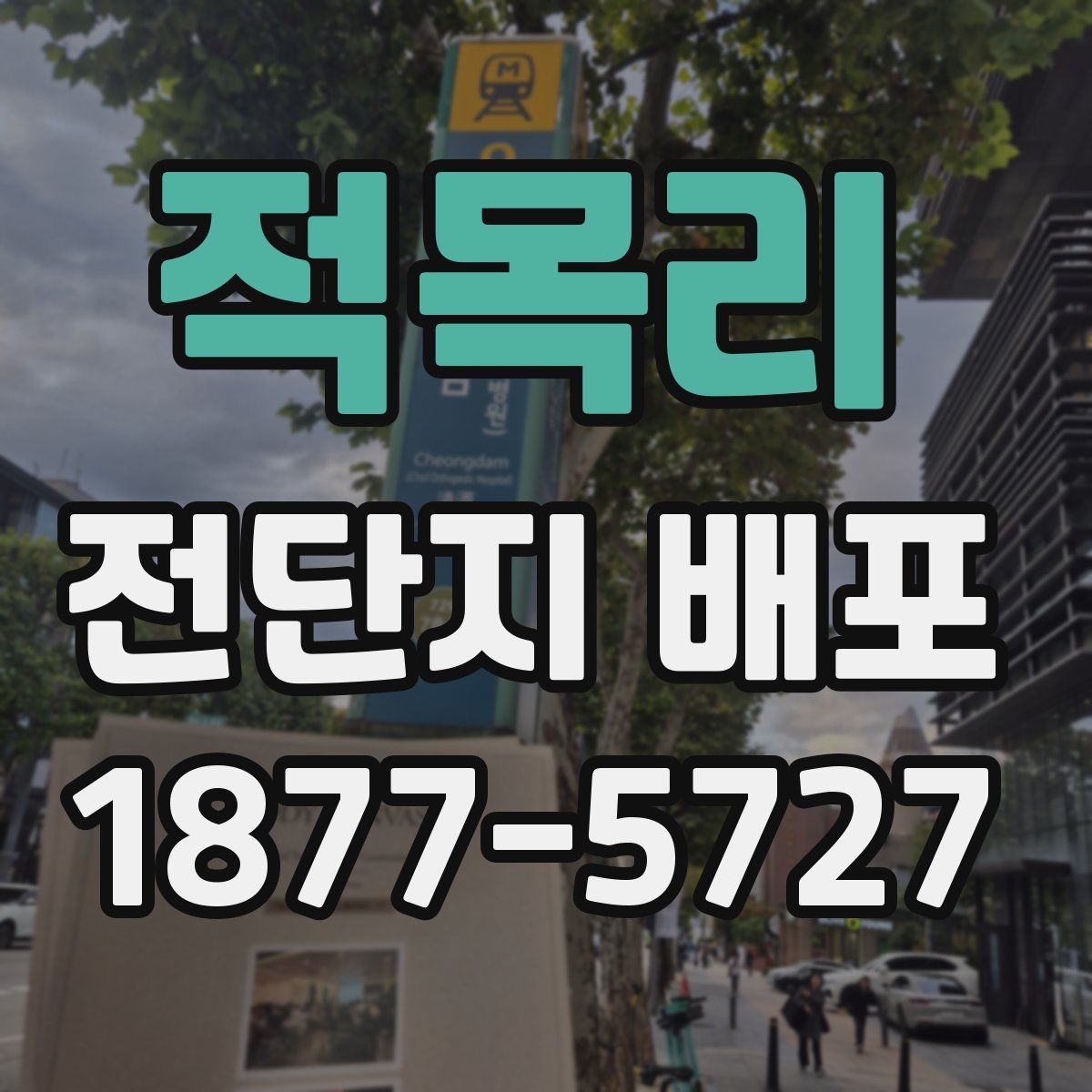 적목리 전단지 배포