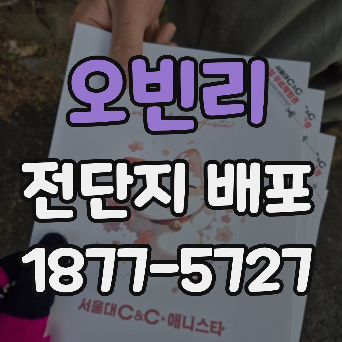 오빈리 전단지 배포