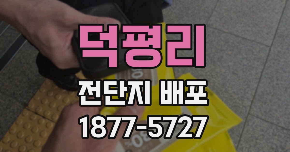 덕평리 전단지 배포