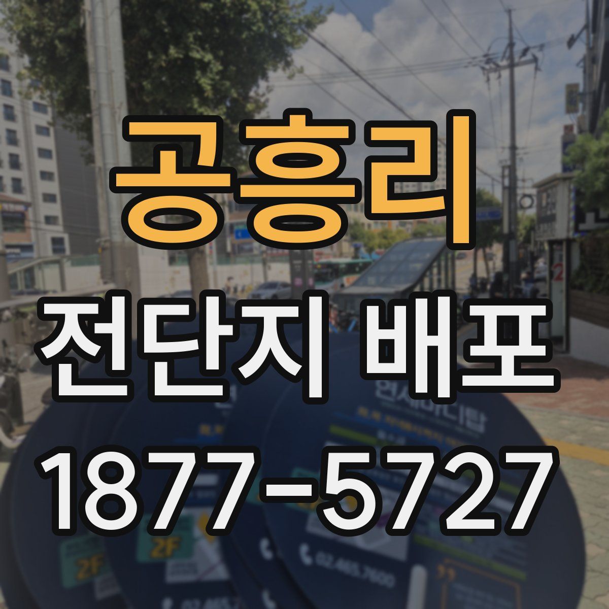 공흥리 전단지 배포