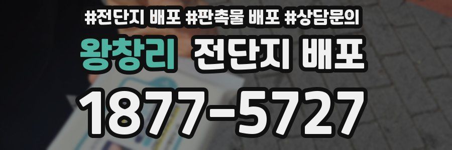 왕창리 전단지 배포