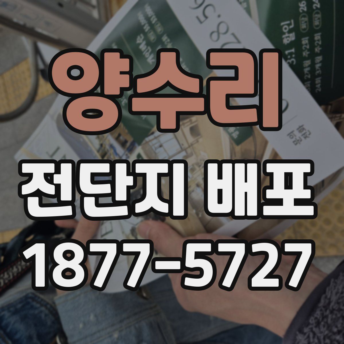 양수리 전단지 배포