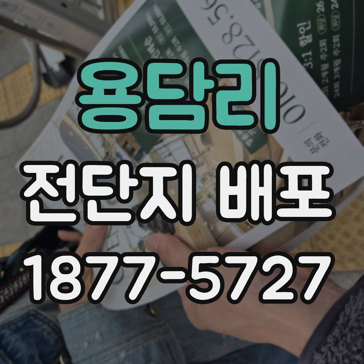 용담리 전단지 배포