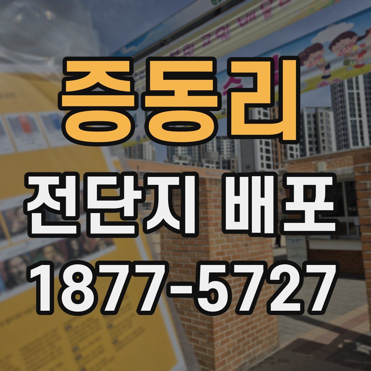 증동리 전단지 배포