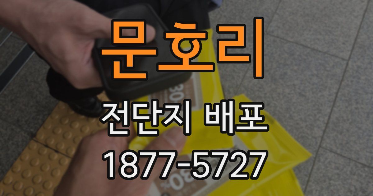 문호리 전단지 배포