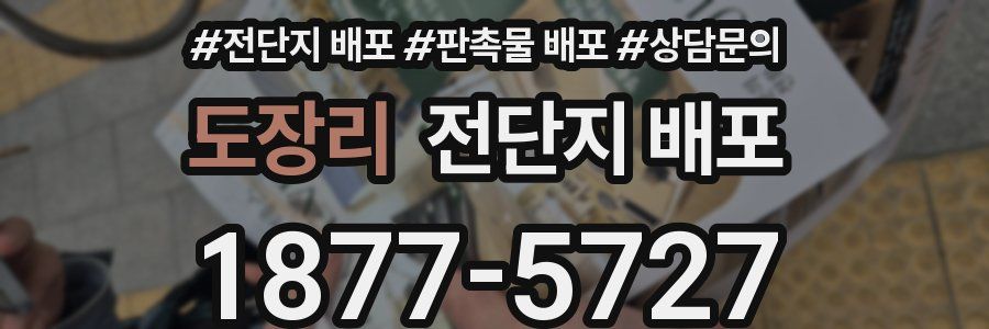 도장리 전단지 배포