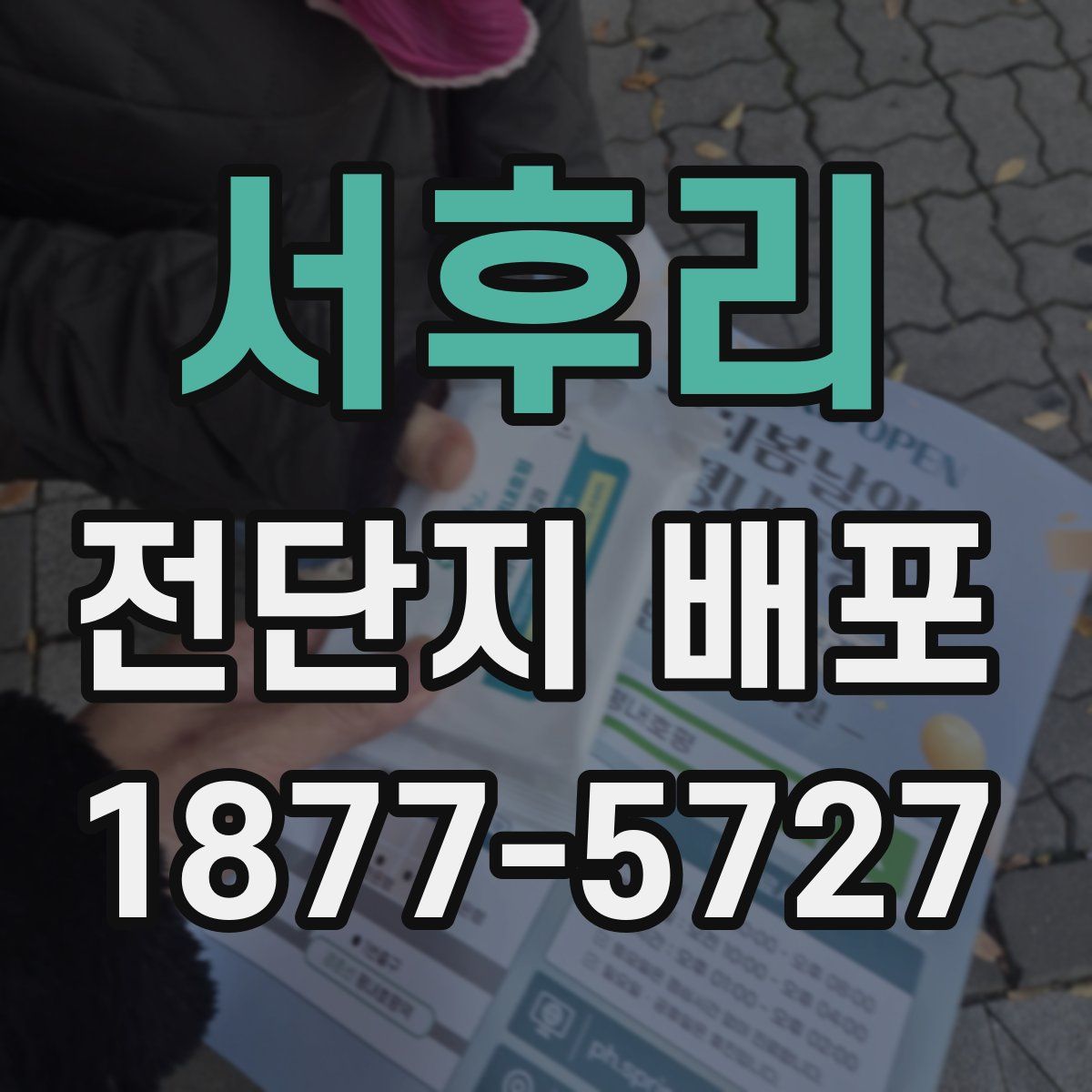 서후리 전단지 배포