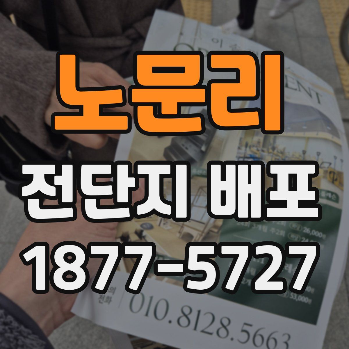 노문리 전단지 배포