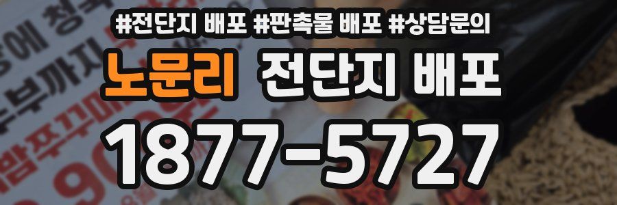 노문리 전단지 배포