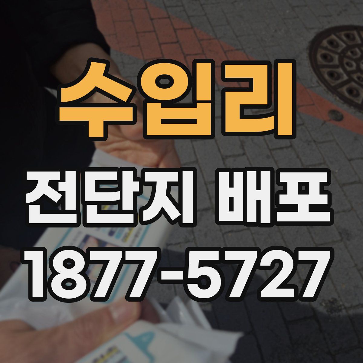 수입리 전단지 배포