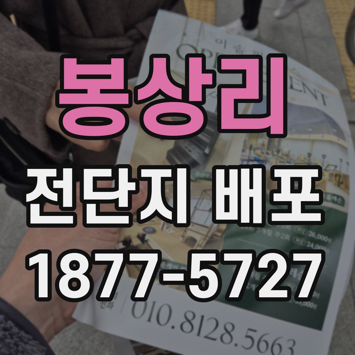 봉상리 전단지 배포