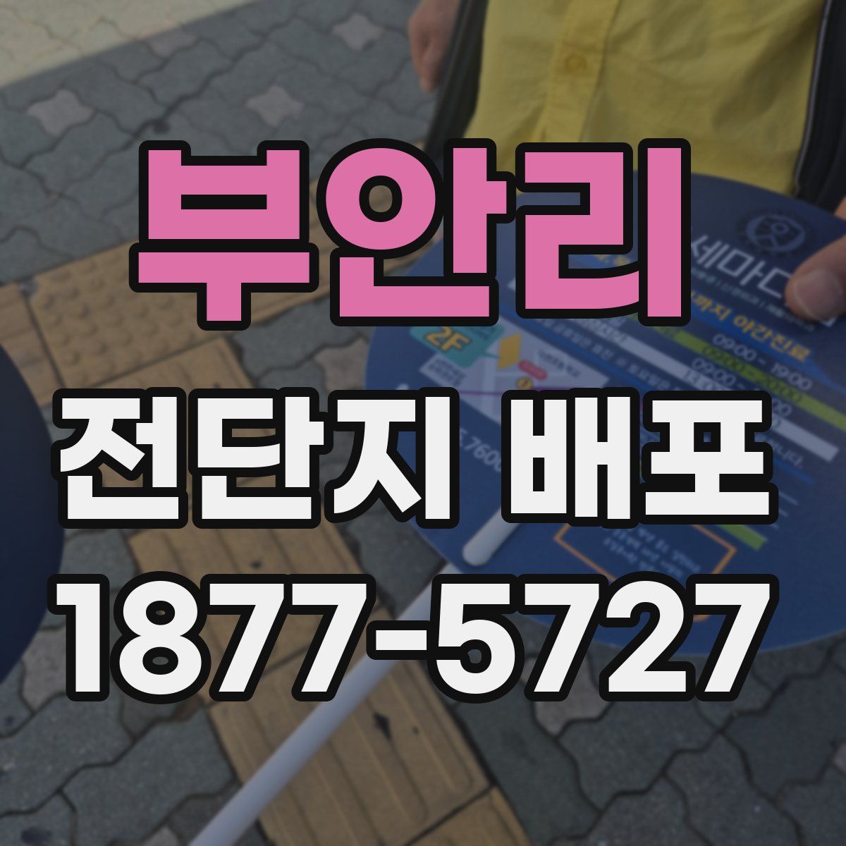 부안리 전단지 배포