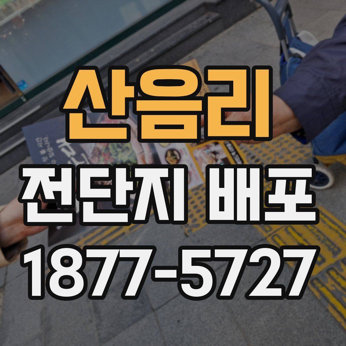 산음리 전단지 배포