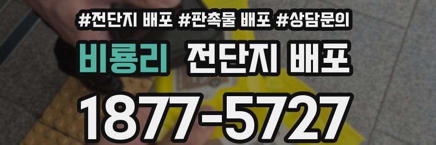 비룡리 전단지 배포