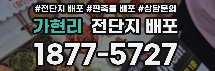 가현리 전단지 배포