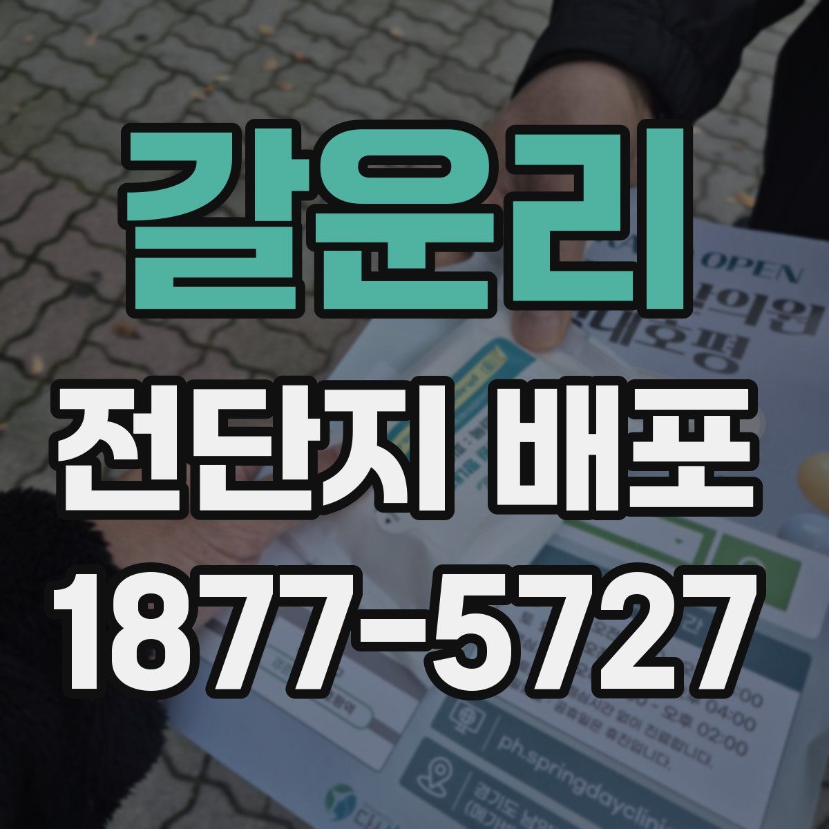 갈운리 전단지 배포