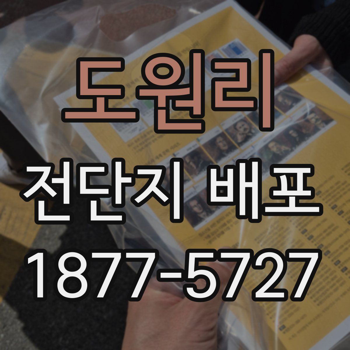 도원리 전단지 배포