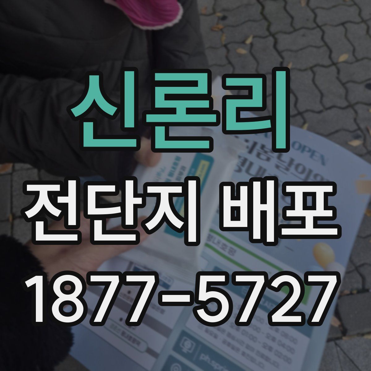 신론리 전단지 배포