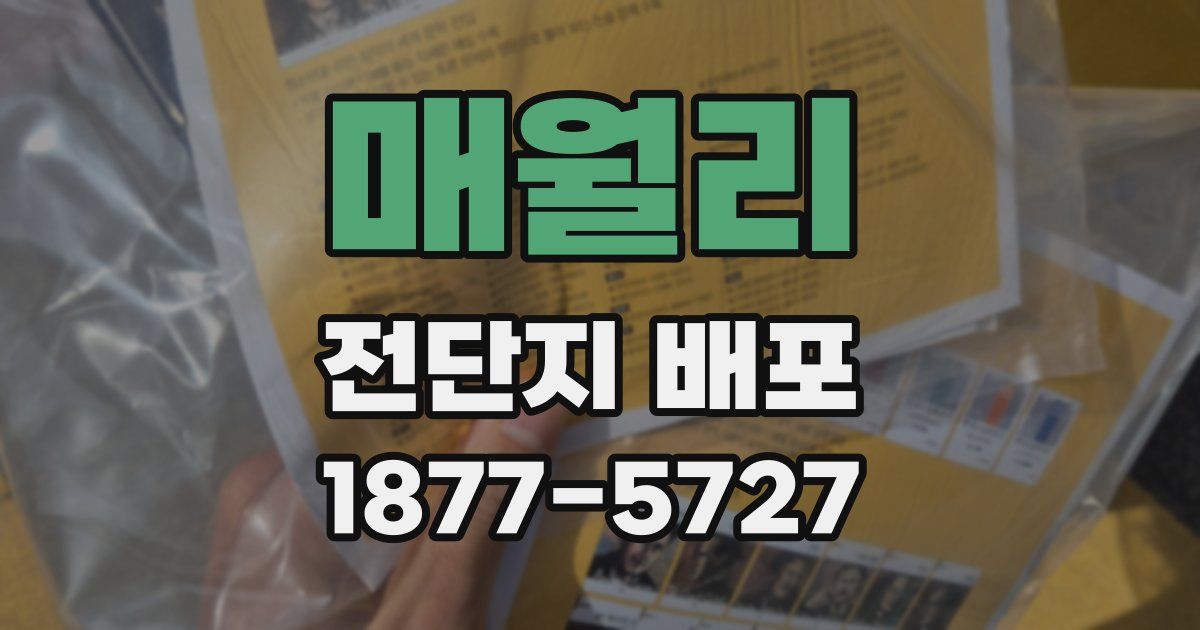 매월리 전단지 배포