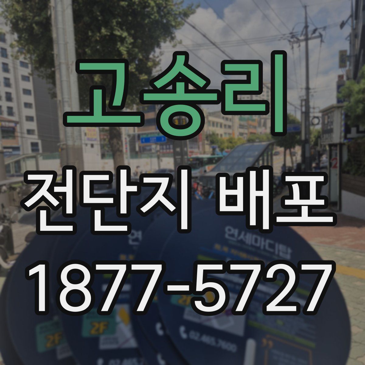 고송리 전단지 배포