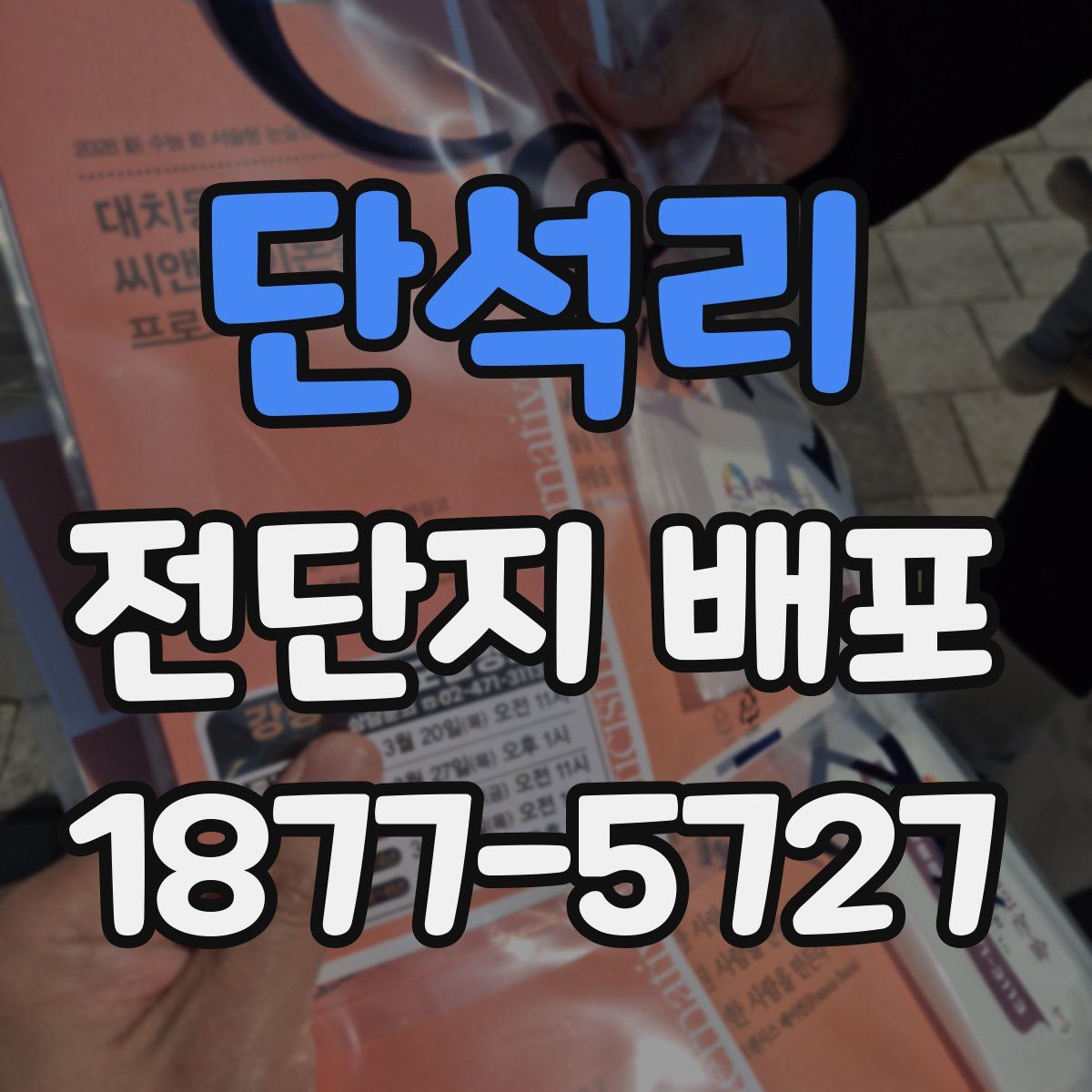 단석리 전단지 배포