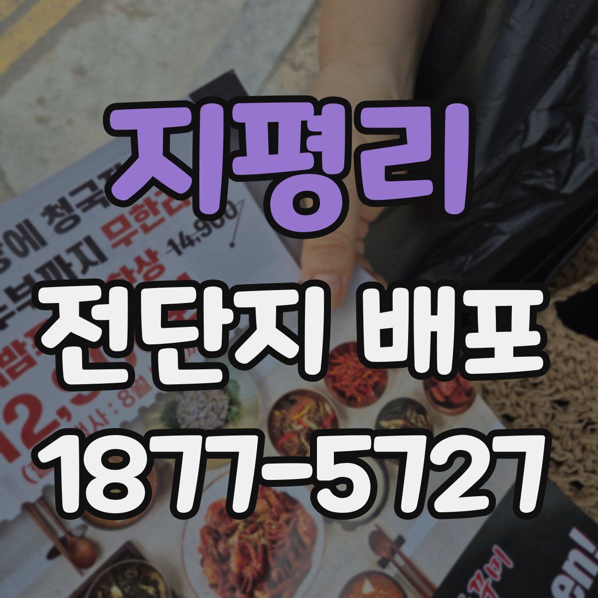 지평리 전단지 배포