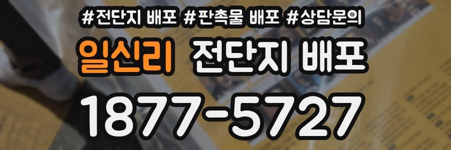 일신리 전단지 배포