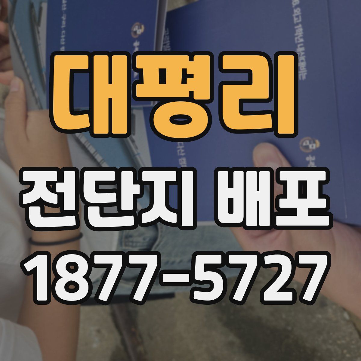 대평리 전단지 배포