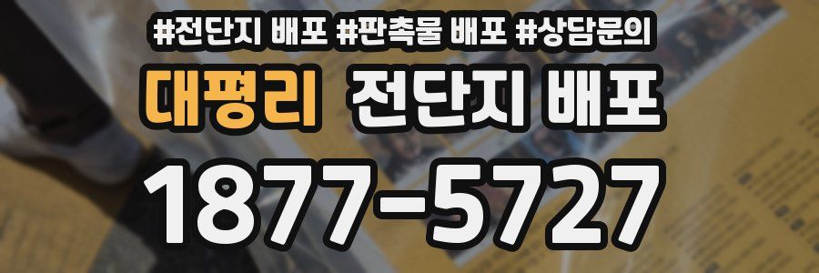 대평리 전단지 배포