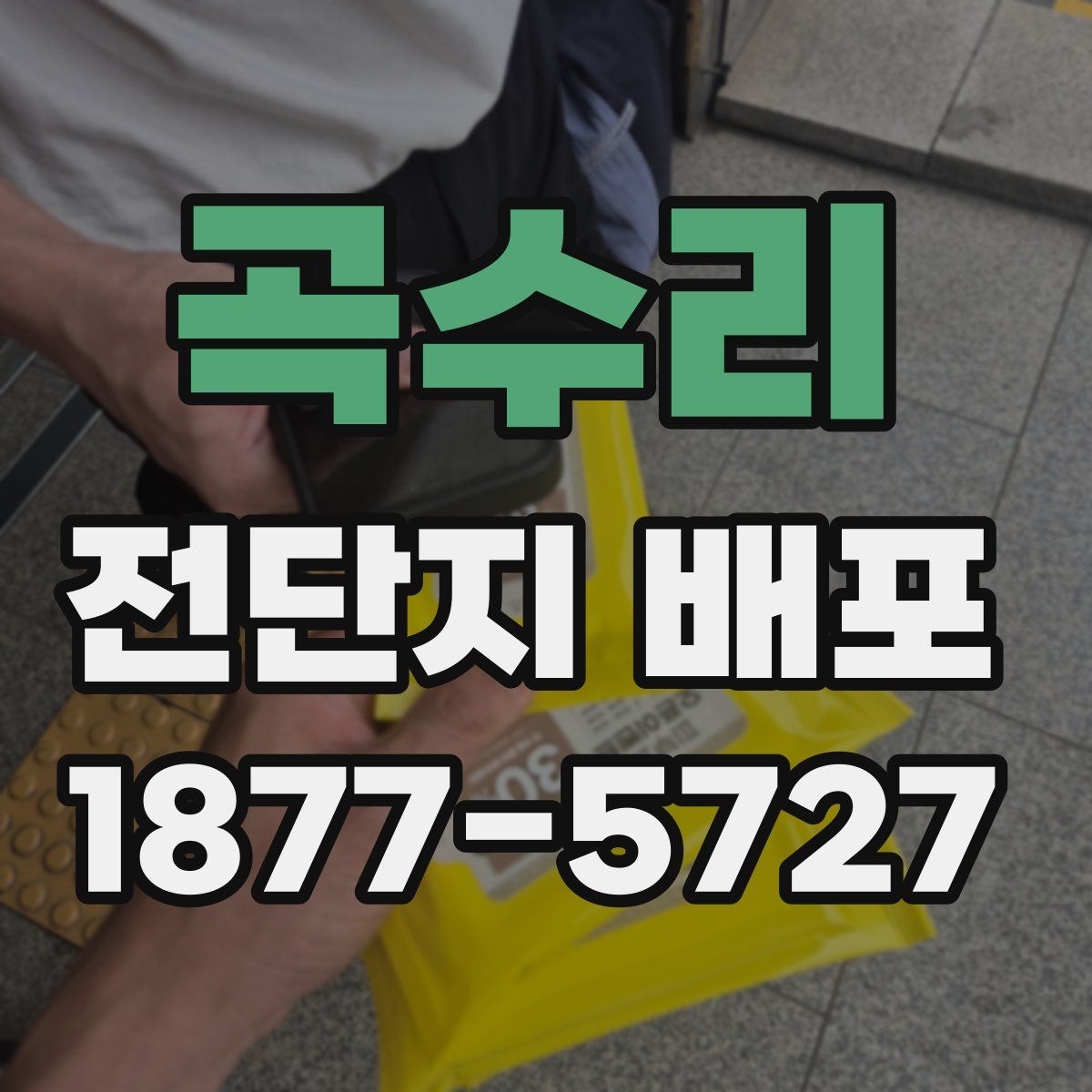곡수리 전단지 배포