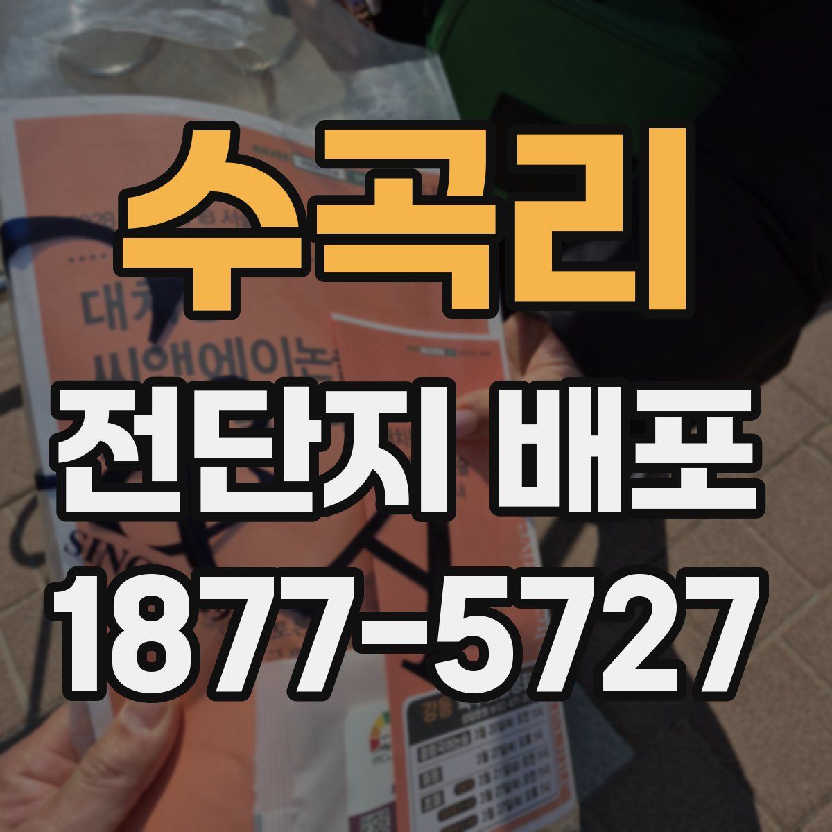 수곡리 전단지 배포