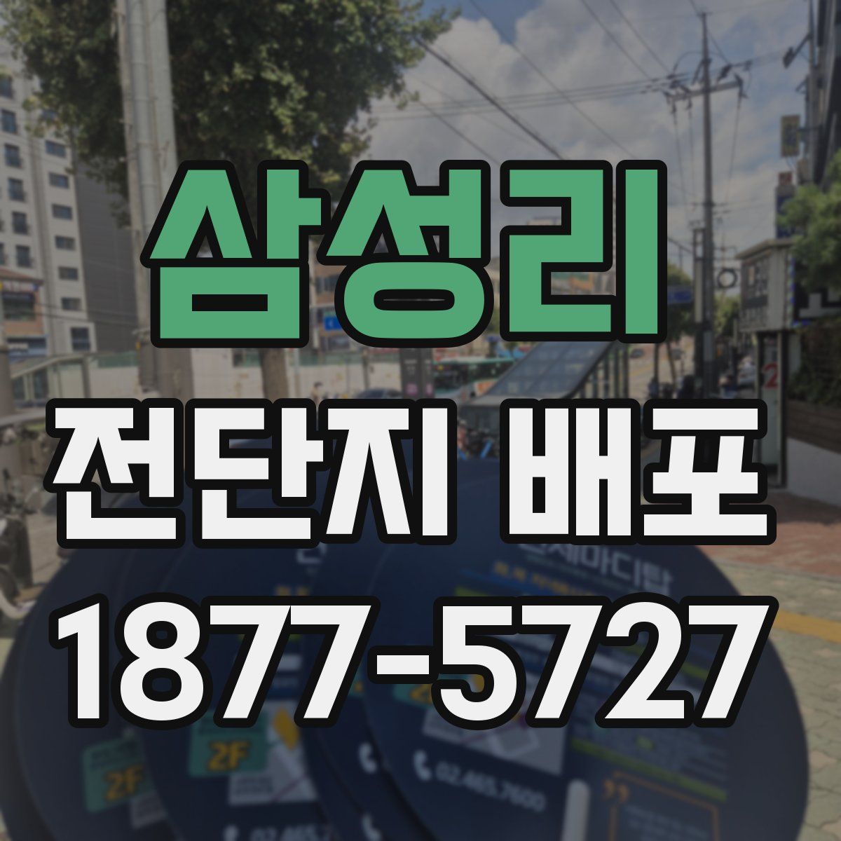 삼성리 전단지 배포