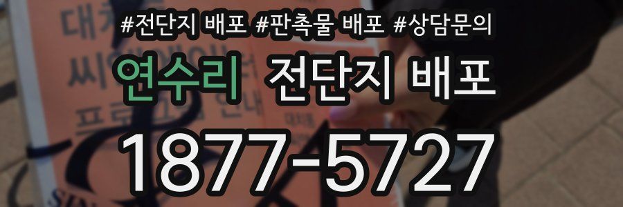 연수리 전단지 배포