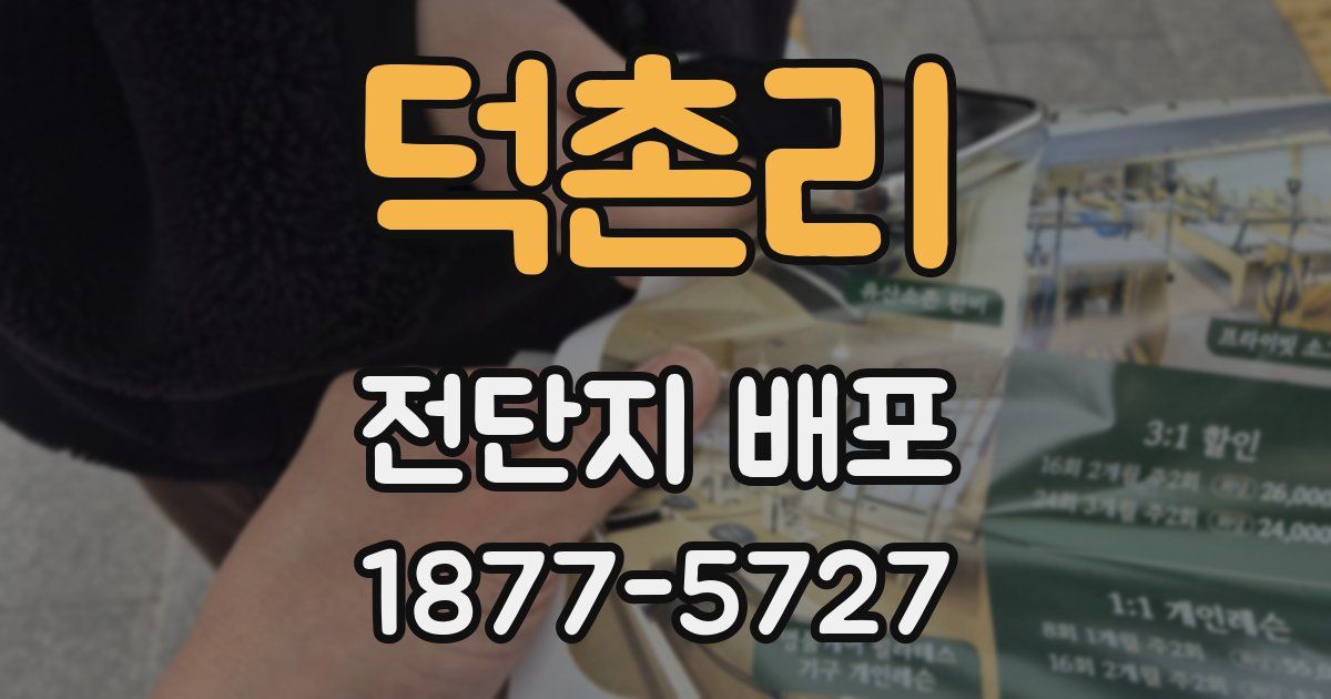 덕촌리 전단지 배포