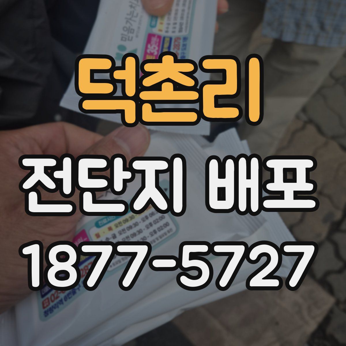 덕촌리 전단지 배포