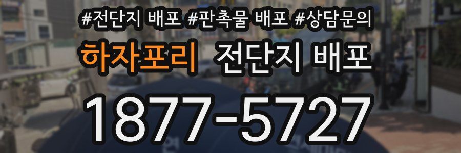 하자포리 전단지 배포