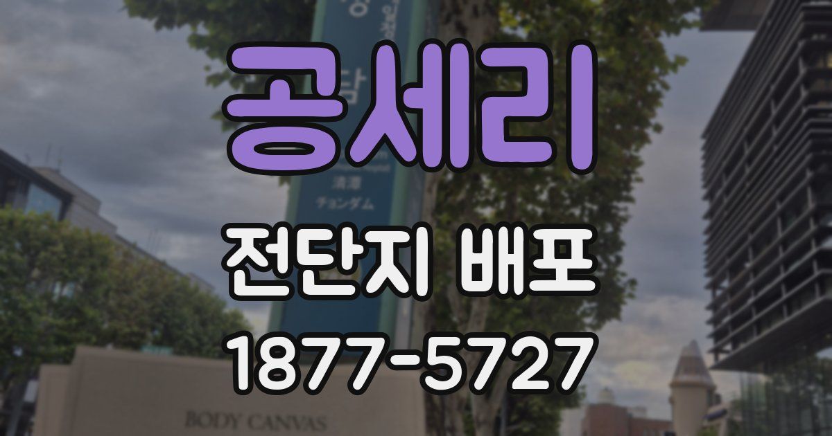 공세리 전단지 배포