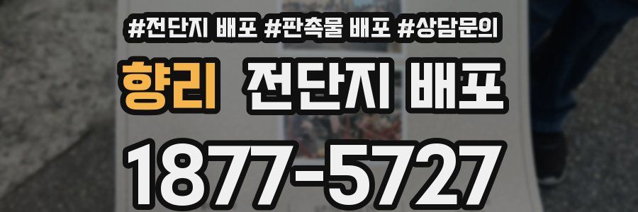 향리 전단지 배포